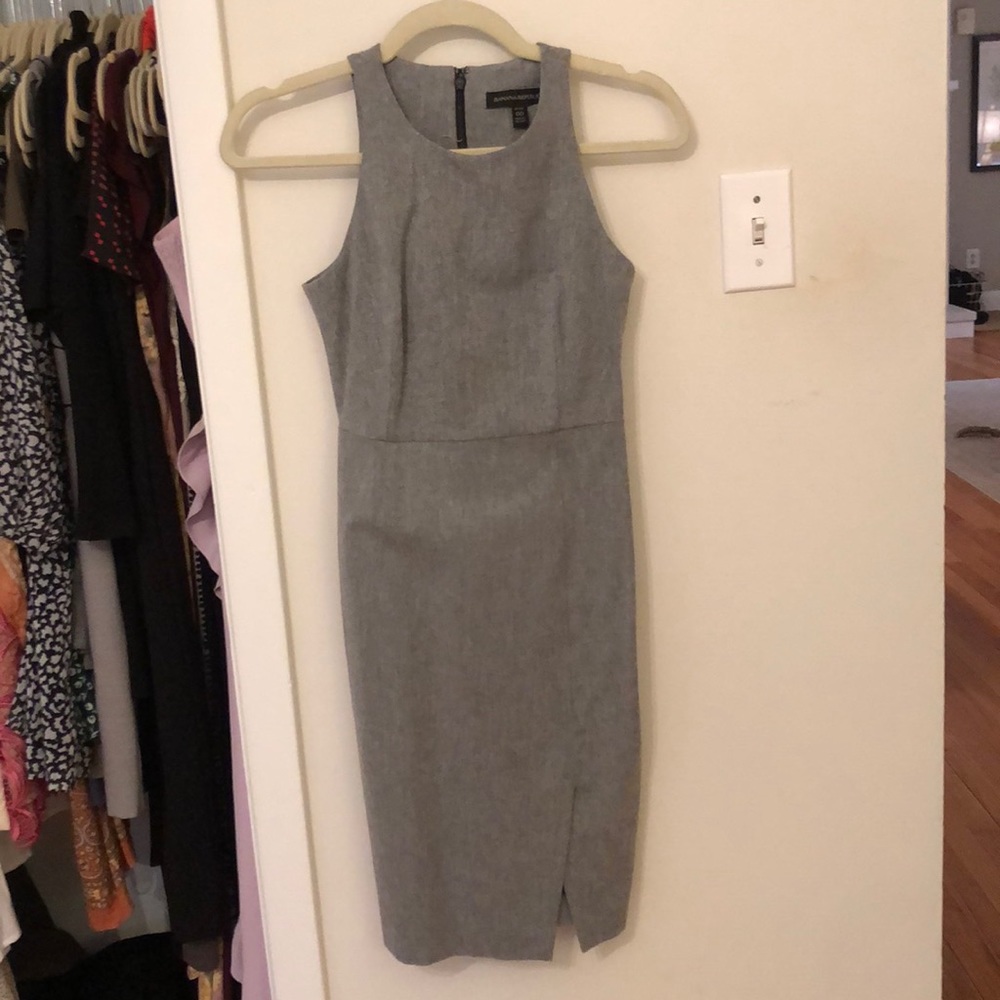 Banana republic Twill Racer-Neck Sheath Dress